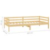 vidaXL daybed 90x200 cm massivt fyrretr&aelig;