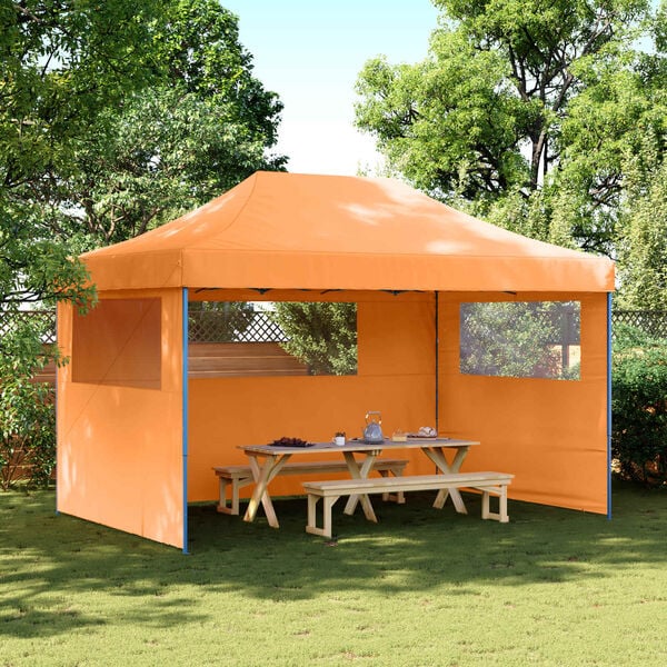 vidaXL Party Tent Orange 292 x 440 x 315 cm Oxford stof