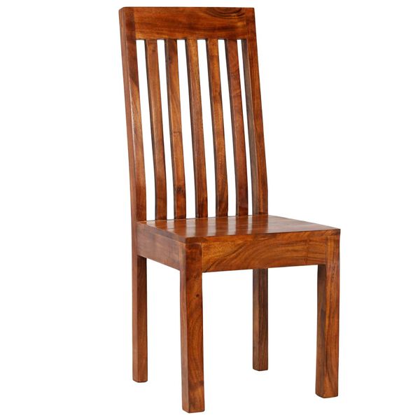 vidaXL spisebordssæt 7 dele massivt akacietræ og mangotræ