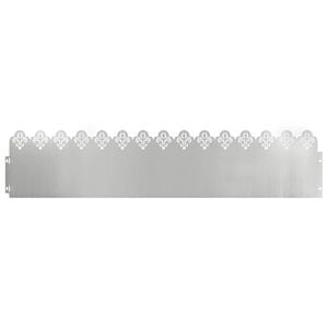 vidaXL Pl&aelig;nekanter 10 stk. 103 x 0,05 x 22 cm Galvaniseret st&aring;l S&oslash;lv
