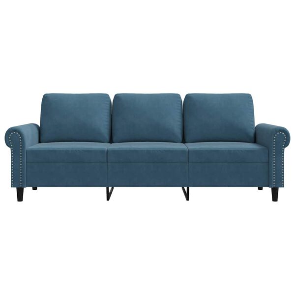 vidaXL 3-personers sofa 180 cm velour bl&aring;