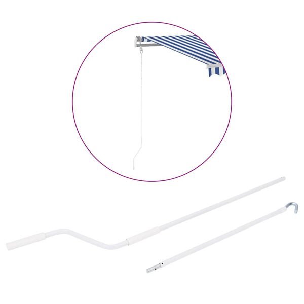 vidaXL udskiftningsh&aring;ndsving til markise 150 cm