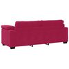 vidaXL 3-personers sofa 220x77x82 cm fl&oslash;jl vinr&oslash;d