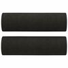 vidaXL 2-personers sofa med pyntepuder 120 cm stof sort