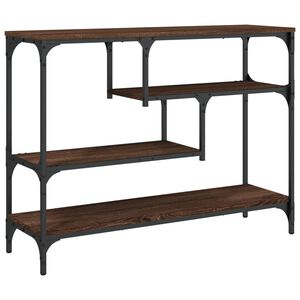 vidaXL konsolbord 100x30x75 cm konstrueret tr&aelig; brun egetr&aelig;sfarve