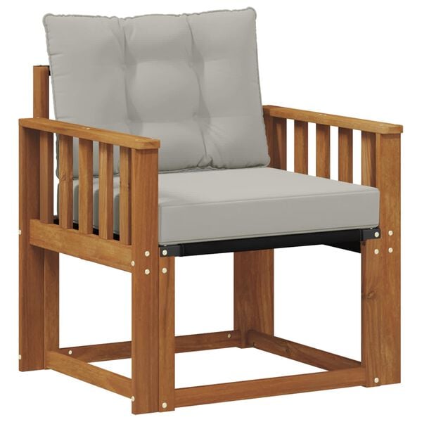 vidaXL Udend&oslash;rs sofagruppe Massiv akacietr&aelig; og Textilene