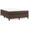 vidaXL Boxspring sengeramme 140x190 cm kunstl&aelig;der brun