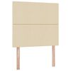 vidaXL Seng med opbevaring og madras Creme 100 x 200 cm Polyester