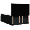 vidaXL kontinentalseng med madras 160x200 cm stof sort