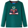 vidaXL Lang&aelig;rmet T-shirt til b&oslash;rn str. 116 cm gr&oslash;n