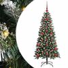 vidaXL Kunstigt juletr&aelig; med stativ Gr&oslash;n 120 cm PVC og plastik og st&aring;l