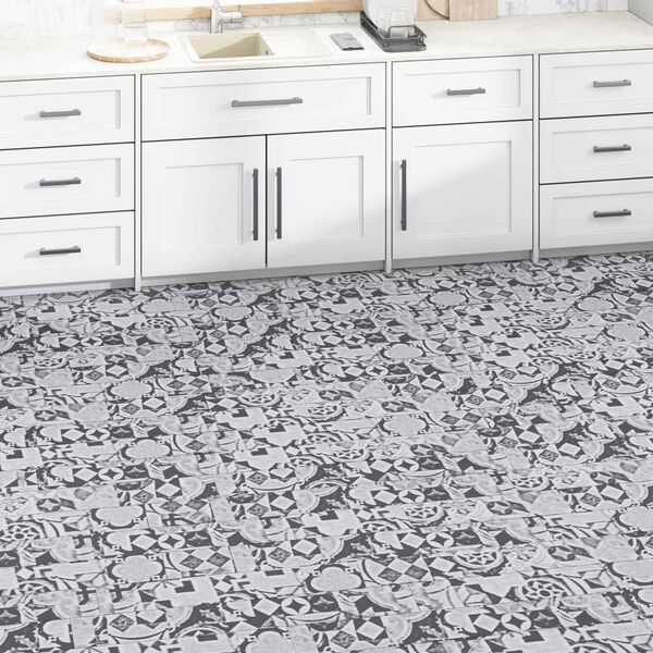 vidaXL Gulvplanker 36 pcs Gr&aring; 5,02 m&sup2; PVC