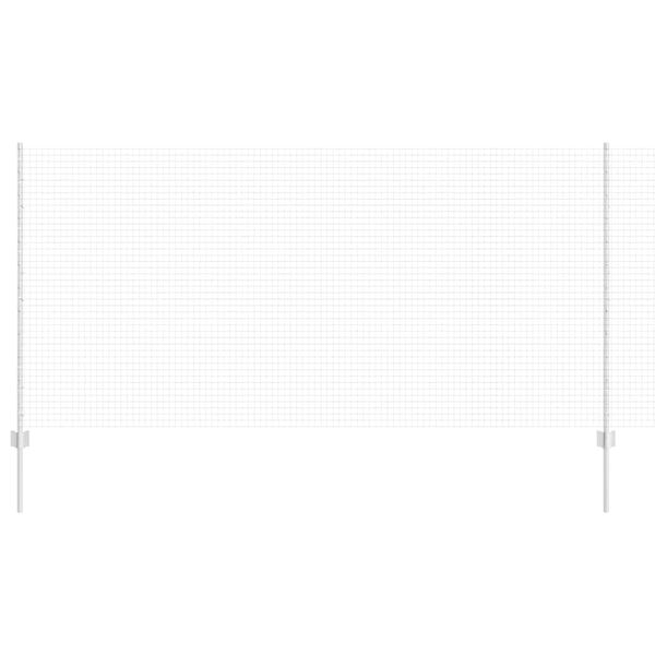 vidaXL Hegn med post S&oslash;lv 1,2 x 25 m St&aring;l