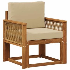 vidaXL Udend&oslash;rs Mellem Sofa Massivt Akacietr&aelig; Naturfarvet