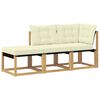 vidaXL 3 stk. Sektionel sofa enheder Hvid