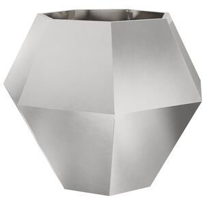 vidaXL Plantekasse S&oslash;lv 100 x 100 x 80 cm Rustfrit st&aring;l