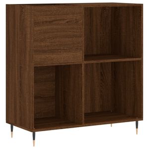 vidaXL vinylskab 84,5x38x89 cm konstrueret tr&aelig; brun egetr&aelig;sfarve