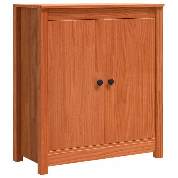 vidaXL Sideboard Voks brun 70 x 35 x 80 cm Massiv fyrretr&aelig;