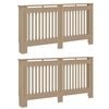 vidaXL Radiatorcover 2 stk. Sonoma-eg 152 x 19 x 81,5 cm