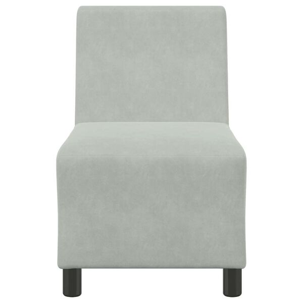 vidaXL modul&aelig;r sofa uden arml&aelig;n lysegr&aring; 55 cm fl&oslash;jl