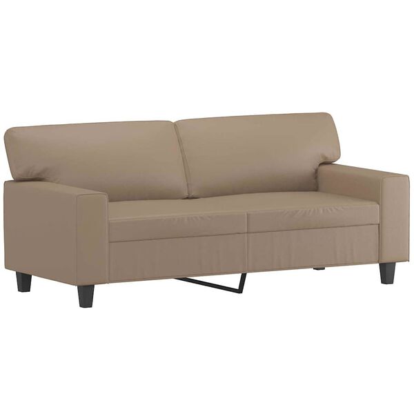 vidaXL 2-personers sofa 140 cm kunstl&aelig;der cappuccino