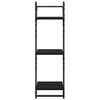 vidaXL Væghyldesæt 6 pcs Sort eg 100 x 25 x 30 cm Konstrueret træ