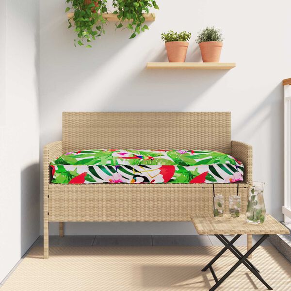 vidaXL Palle Pudes&aelig;t 2 pcs Tropisk jungle 100 x 40 x 8 cm Oxford stof