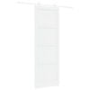 vidaXL Skyded&oslash;r Hvid 83 x 232 cm Massivt fyrretr&aelig;