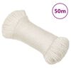 vidaXL arbejdsreb 3 mm 50 m polypropylen hvid