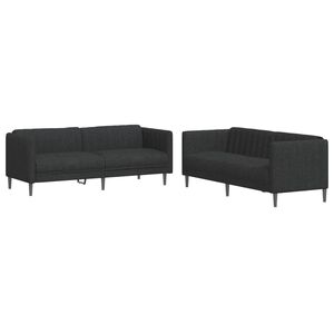 vidaXL sofas&aelig;t 2 dele stof sort