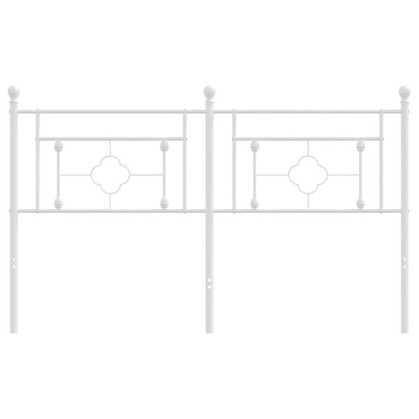 vidaXL udskiftningsgavl 160 cm metal hvid
