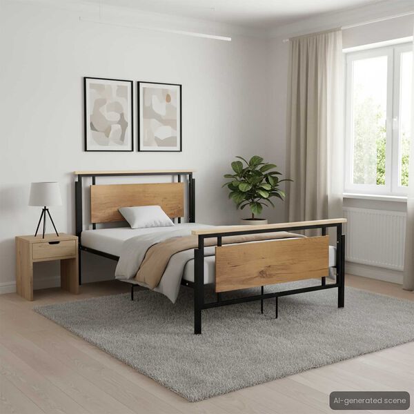 vidaXL sengestel 120x200 cm metal