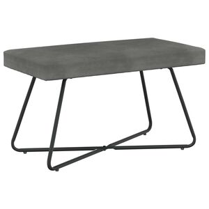 vidaXL b&aelig;nk M&oslash;rkegr&aring; 80 x 40 x 45 cm Fl&oslash;jl