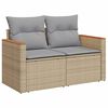 vidaXL Havesofa S&aelig;t 13 pcs Beige polyrattan