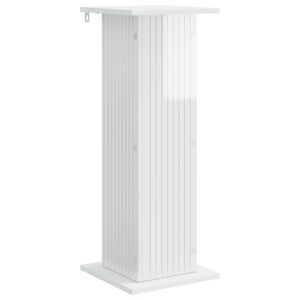 vidaXL Planteholder Hvid h&oslash;jglans 30,5 x 30 x 80,5 cm Konstrueret tr&aelig;
