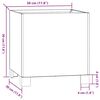 vidaXL plantekasser med ben 2 stk. 30x30x30 cm cortenst&aring;l rustfarvet
