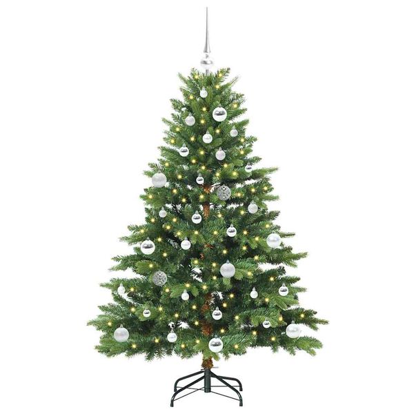 vidaXL Kunstigt juletr&aelig; med 150 LED'er Gr&oslash;n 150 cm PE og PVC