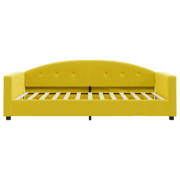vidaXL daybed 100x200 cm velour gul