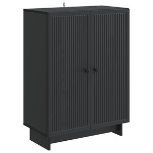 vidaXL Sideboard Sort 66 x 34,5 x 90 cm Konstrueret tr&aelig;