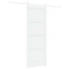 vidaXL Skyded&oslash;r 78 x 202 cm Konstrueret tr&aelig; Hvid
