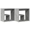 vidaXL sideborde 2 stk. 50x30x50 cm konstrueret tr&aelig; betongr&aring;