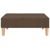 vidaXL 2-personers sovesofa med fodskammel stof gr&aring;brun