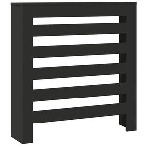 vidaXL radiatorskjuler 78x20x82 cm konstrueret tr&aelig; sort