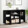 vidaXL Sideboard Sort eg 120 x 30 x 75 cm Konstrueret tr&aelig;
