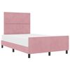 vidaXL Box spring seng med hovedg&aelig;rde Lyser&oslash;d 120 x 190 cm Fl&oslash;jl