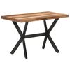 vidaXL spisebord 120x60x75 cm massivt tr&aelig; med honningfarvet finish