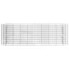 vidaXL gabion-højbed 330x50x100 cm galvaniseret jern