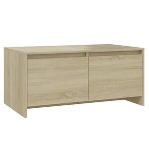 vidaXL sofabord 90x50x41,5 cm konstrueret tr&aelig; sonoma-eg