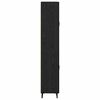 vidaXL Highboard Sort eg 69,5 x 34 x 180 cm Konstrueret tr&aelig;