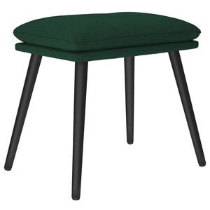 vidaXL fodskammel 45x29,5x35 cm stof m&oslash;rkegr&oslash;n